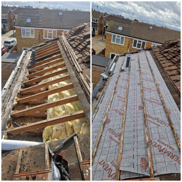 Tiled roof repair